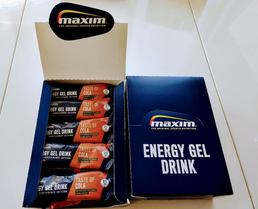 Maxim 60ml Energy Gel Drink Cola nestemäinen geeli 25kpl ltk