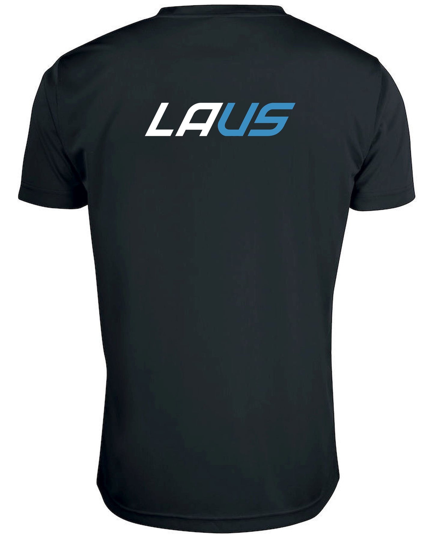 LAUS / Unisex puuvillainen t-paita seuran logoilla, musta